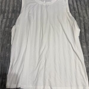 Lululemon White Sleeveless Tank Top